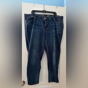 Women’s Size 22 Seven7 Dark Blue Skinny Easy Fit Jeans